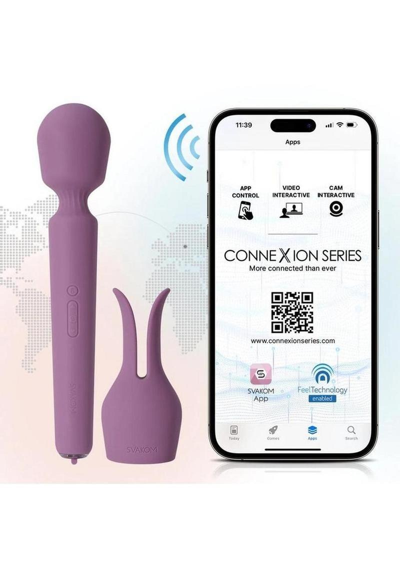 Emma Neo 2 App Compatible Rechargeable Silicone Heated Vibrator - Lavender