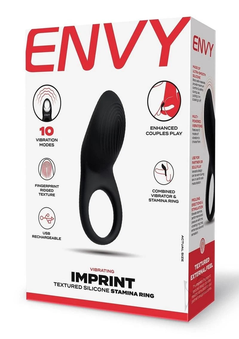 Imprint Textured Rechargeable Silicone Stamina Ring