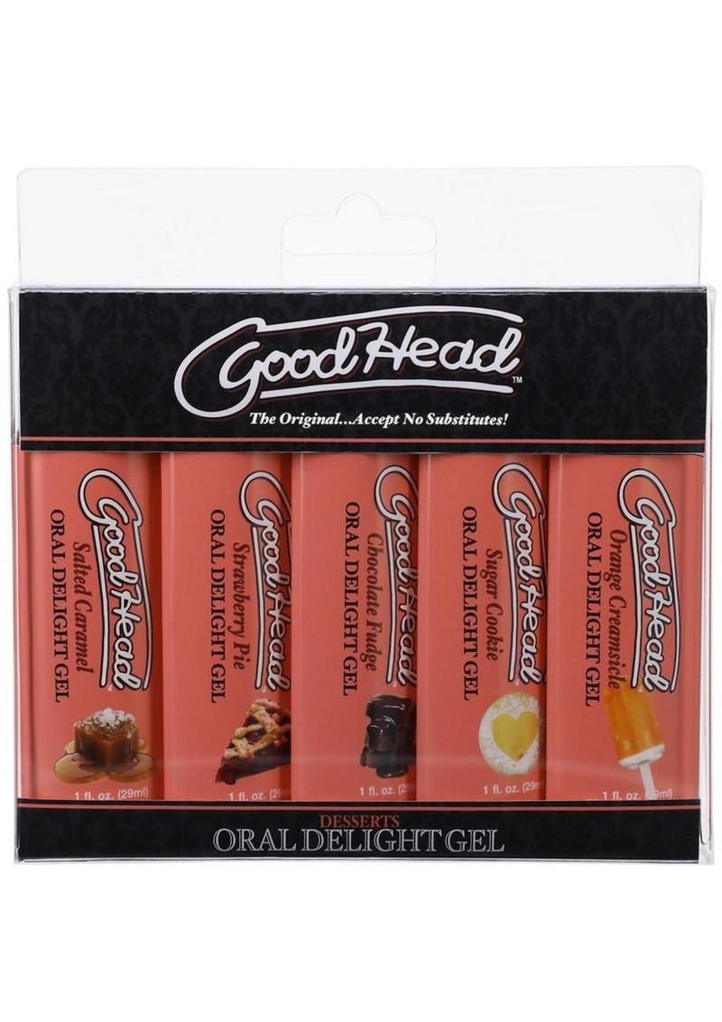 Oral Delight Gel Desserts Variety (5 Pack) 1oz with ORANGE CREAMSICLE