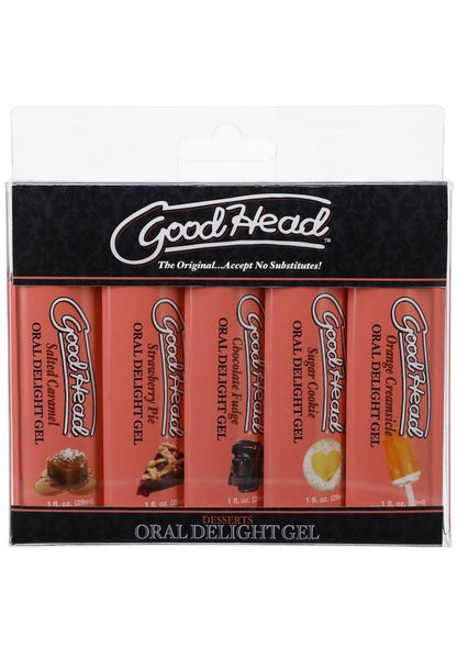 Oral Delight Gel Desserts Variety (5 Pack) 1oz with ORANGE CREAMSICLE
