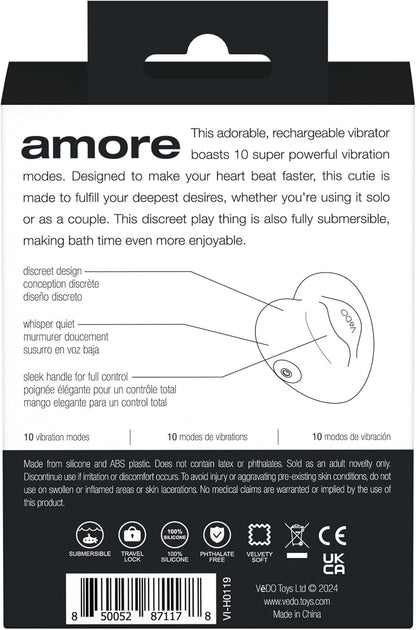 Amore Rechargeable Silicone Pleasure (Heart)Vibrator
