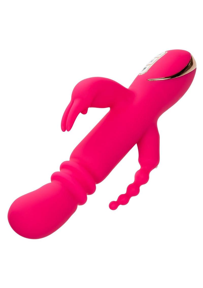 Jack Rabbit: Heated, Rechargeable, Triple Stimulation, Rabbit Vibrator - Pink