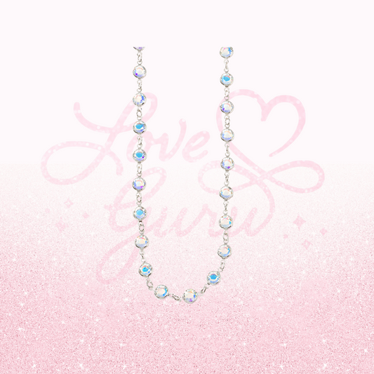 Chanelle Necklace, Crystal Aurore Boreale