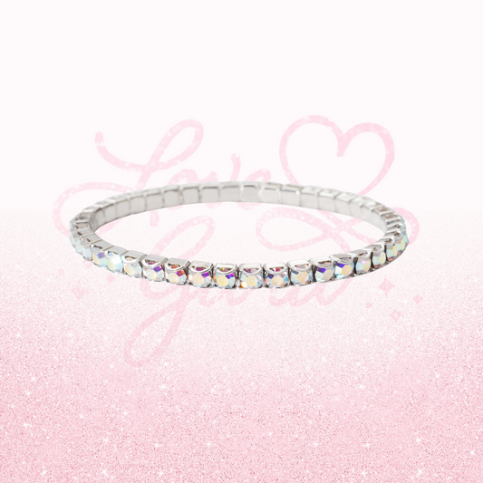 Crystal Aurore Boreale Stretch Bracelet
