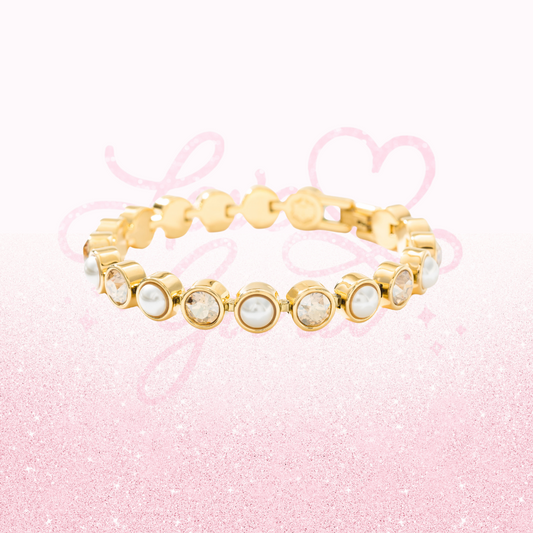 Golden Treasured Ice Bracelet