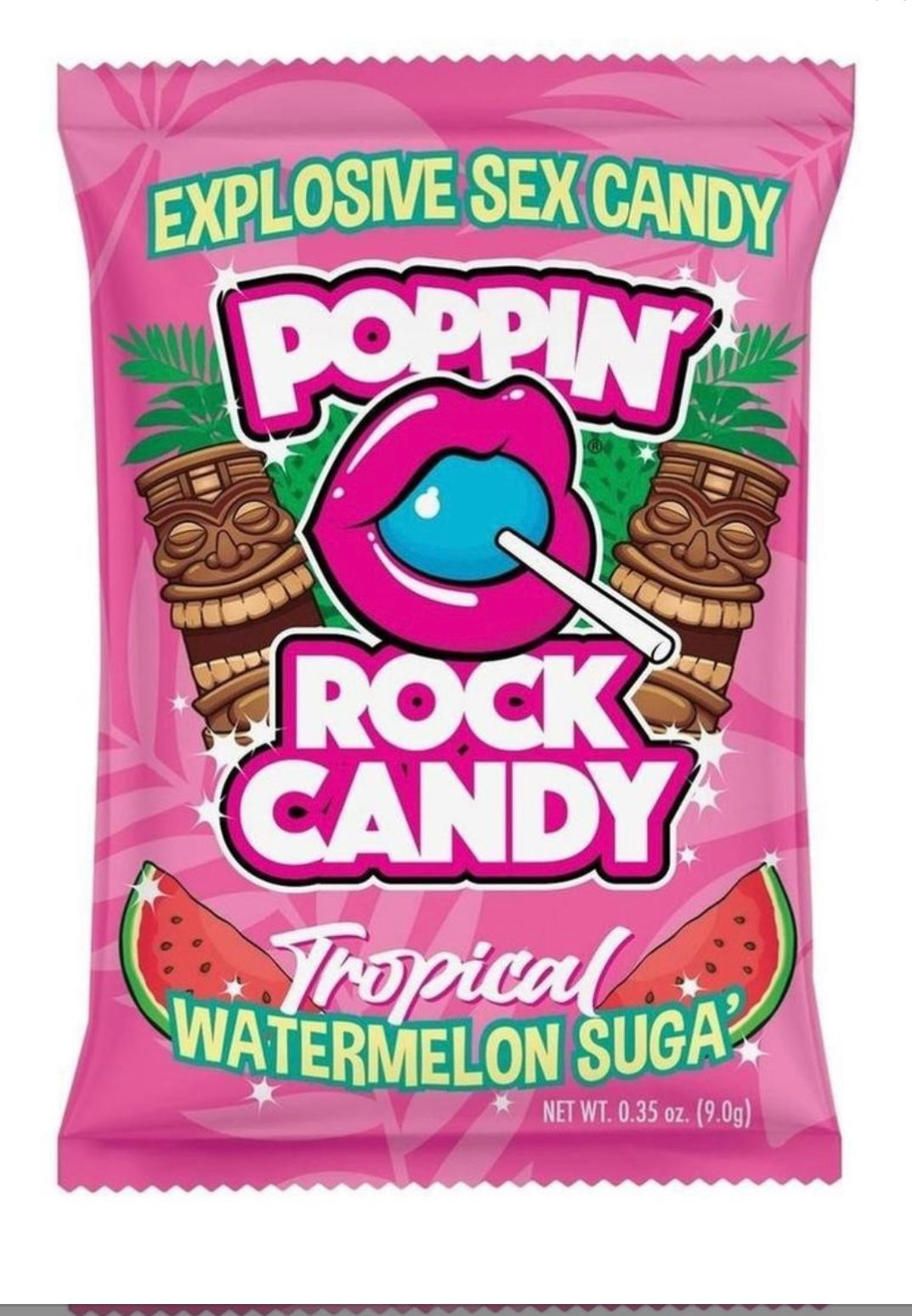 Popping Rock Candy Display- Tropical Fruit Oral Sex Candy