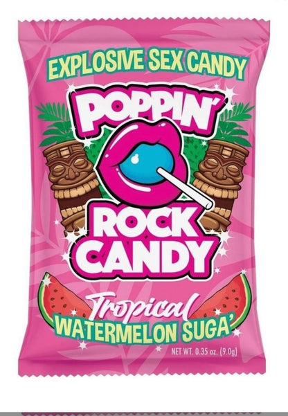 Popping Rock Candy Display- Tropical Fruit Oral Sex Candy