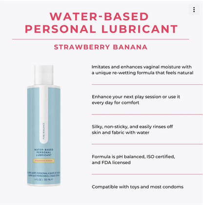 Water-Based Personal Lubricant - Strawberry Banana