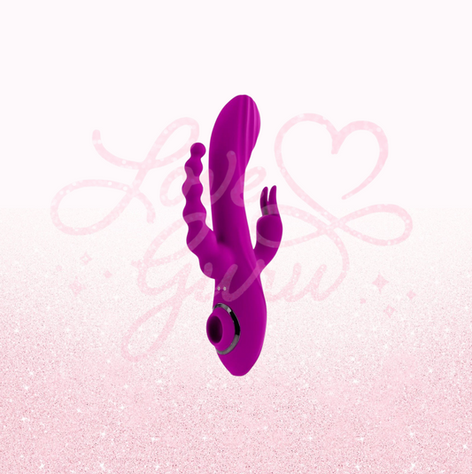 Fourgasm Triple Stimulation Rabbit Vibrator - Purple