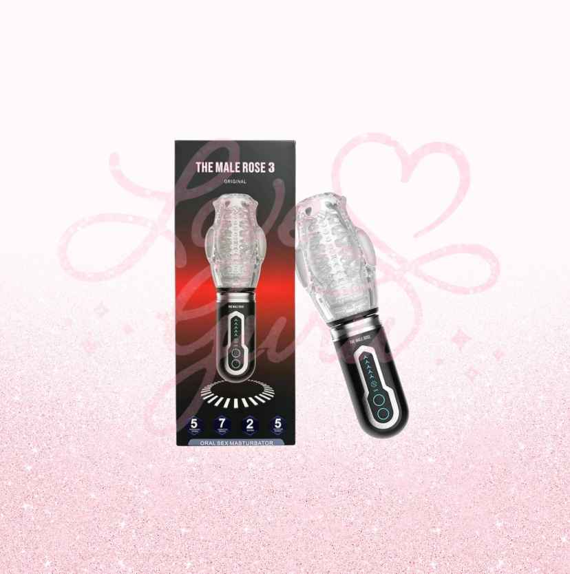 The Male Rose 3 Rechargeable Thrusting Rotating Masturbator