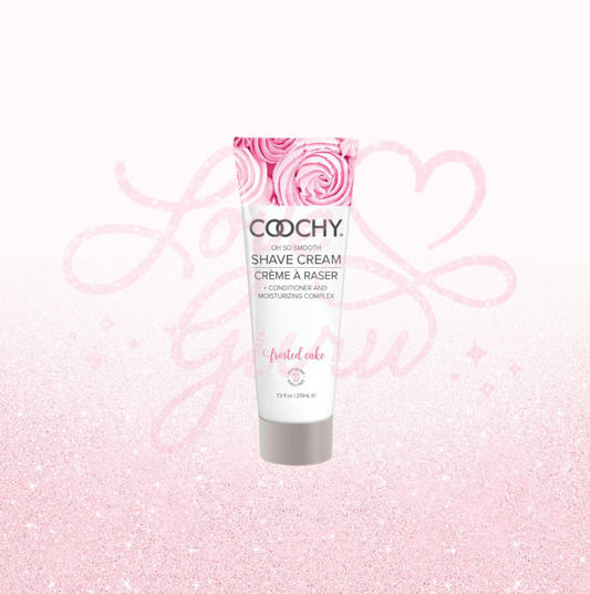 Coochy Shave Cream Frosted Cake