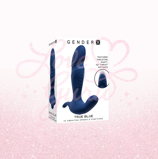 True Blue Rechargeable Silicone Thrusting Anal Vibrator
