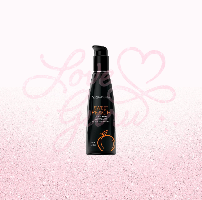 Water Based Flavored Lubricant Sweet Peach 4oz