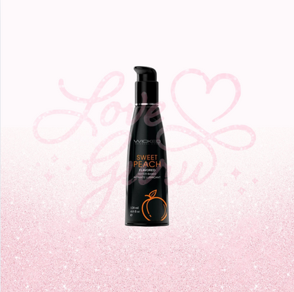 Water Based Flavored Lubricant Sweet Peach 4oz