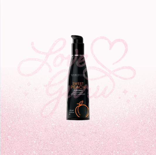 Water Based Flavored Lubricant Sweet Peach 4oz