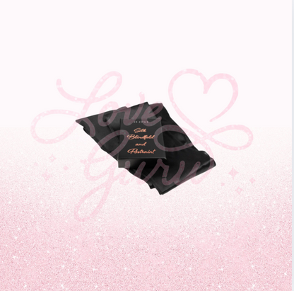 Pure Satin blindfold and restraint