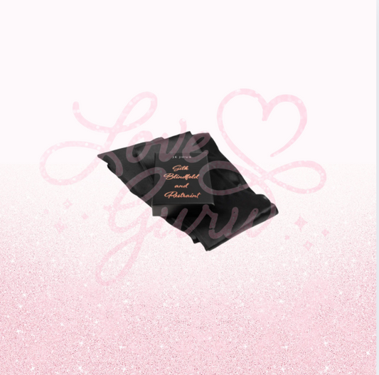 Pure Satin blindfold and restraint