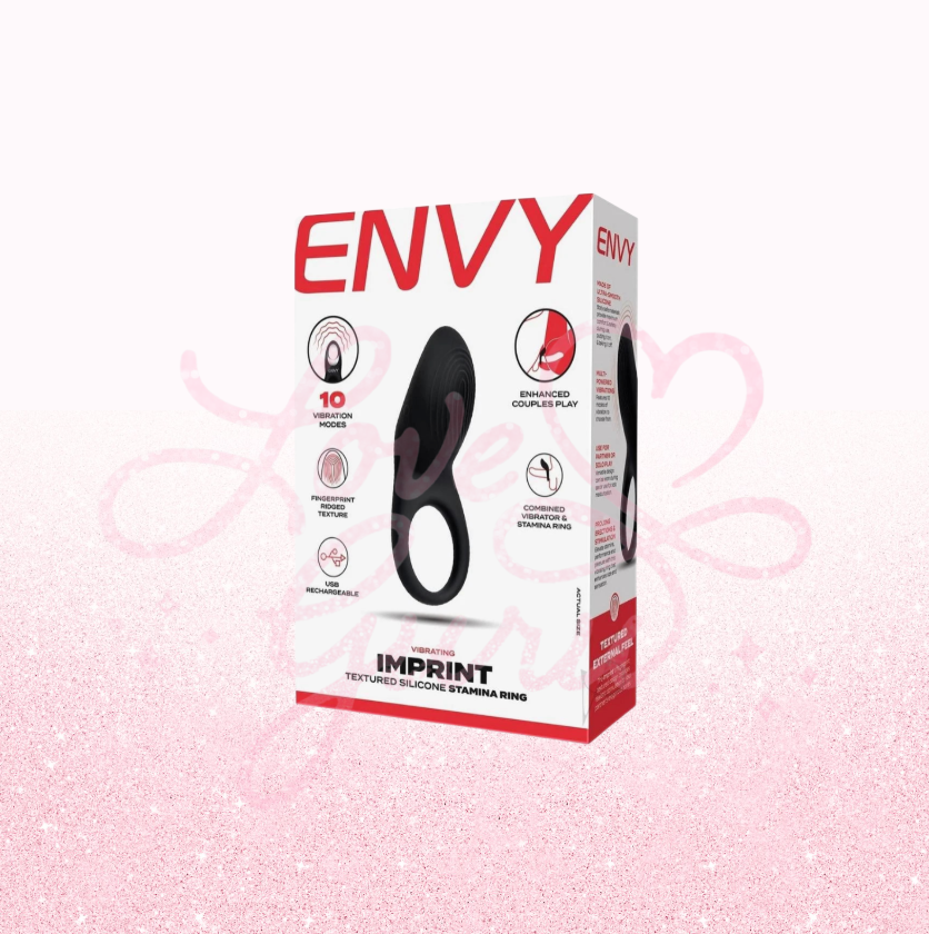 Imprint Textured Rechargeable Silicone Stamina Ring