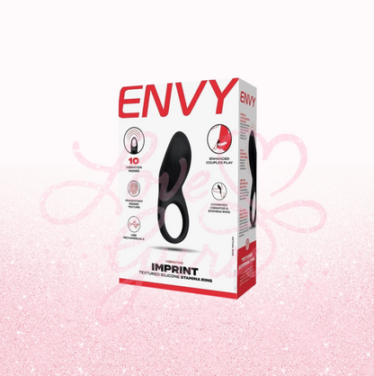 Imprint Textured Rechargeable Silicone Stamina Ring