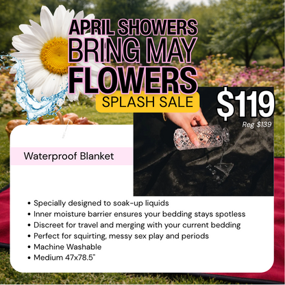 April Showers SPLASH BLANKET: MEDIUM (47x78.5")